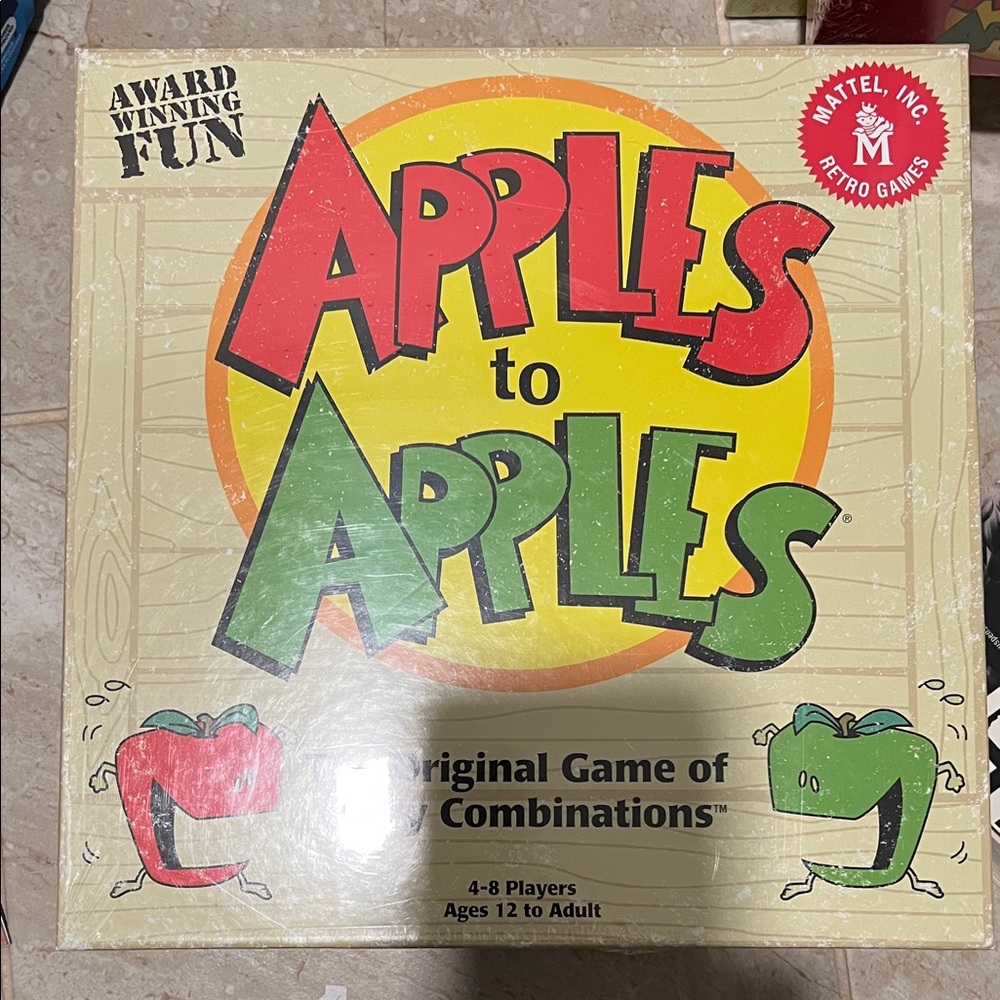 Mattel Apples to Apples Card Game - Red, Green, Yellow